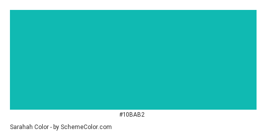 Sarahah - Color scheme palette thumbnail - #10bab2 