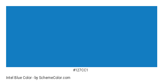 Intel Blue - Color scheme palette thumbnail - #127cc1 