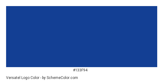 Versatel Logo - Color scheme palette thumbnail - #133f94 