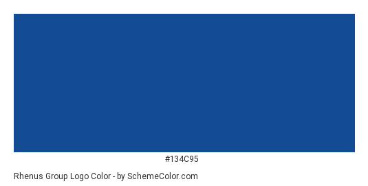 Rhenus Group Logo - Color scheme palette thumbnail - #134c95 