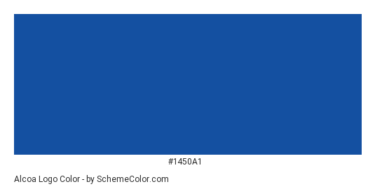 Alcoa Logo - Color scheme palette thumbnail - #1450a1 