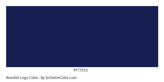 Novotel Logo - Color scheme palette thumbnail - #171e52 
