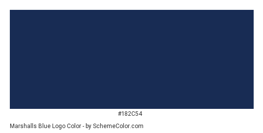 Marshalls Blue Logo - Color scheme palette thumbnail - #182c54 