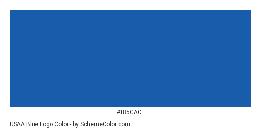 USAA Blue Logo - Color scheme palette thumbnail - #185cac 