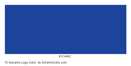 FC Banants Logo - Color scheme palette thumbnail - #1c449c 