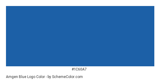 Amgen Blue Logo - Color scheme palette thumbnail - #1c60a7 