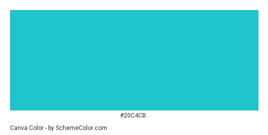 Canva - Color scheme palette thumbnail - #20c4cb 