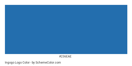 Ingogo Logo - Color scheme palette thumbnail - #236eae 