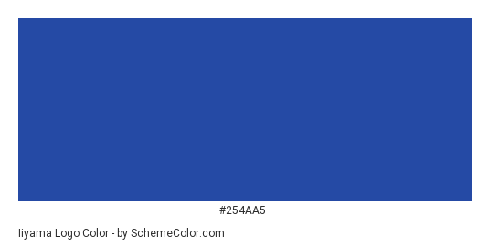 Iiyama Logo - Color scheme palette thumbnail - #254aa5 