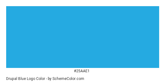 Drupal Blue Logo - Color scheme palette thumbnail - #25aae1 