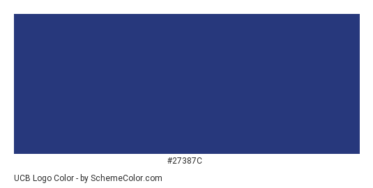 UCB Logo - Color scheme palette thumbnail - #27387c 