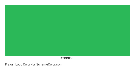 Praxair Logo - Color scheme palette thumbnail - #2bb858 