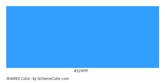 SHAREit - Color scheme palette thumbnail - #329FFF 