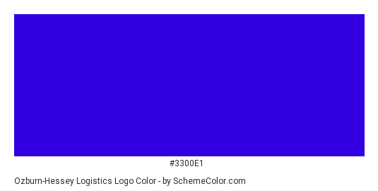 Ozburn-Hessey Logistics logo - Color scheme palette thumbnail - #3300e1 