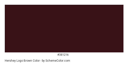 Hershey Logo Brown - Color scheme palette thumbnail - #381216 