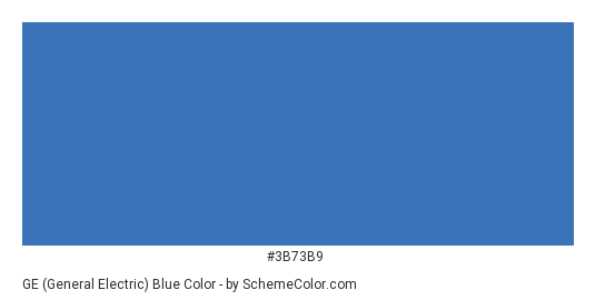 GE (General Electric) Blue - Color scheme palette thumbnail - #3b73b9 