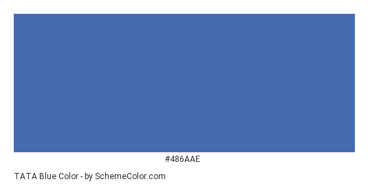 TATA Blue - Color scheme palette thumbnail - #486aae 