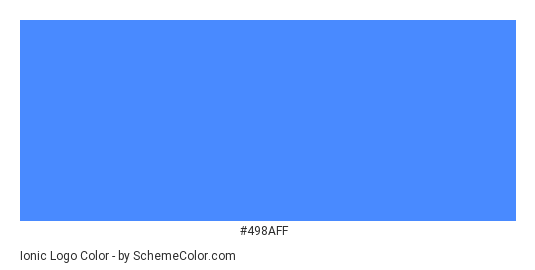 Ionic Logo - Color scheme palette thumbnail - #498aff 