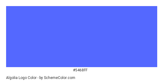 algolia Logo - Color scheme palette thumbnail - #5468ff 