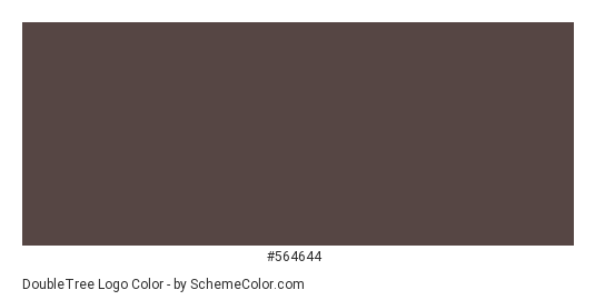 DoubleTree Logo - Color scheme palette thumbnail - #564644 