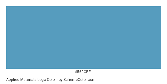 Applied Materials Logo - Color scheme palette thumbnail - #569cbe 