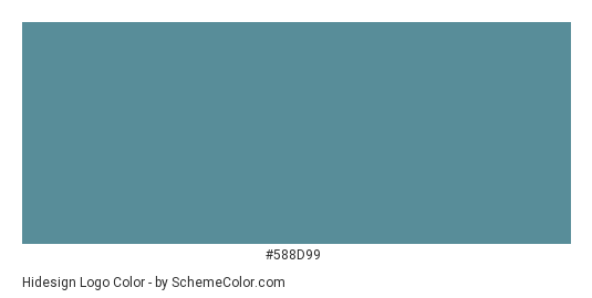 Hidesign Logo - Color scheme palette thumbnail - #588d99 