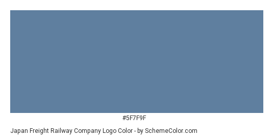 Japan Freight Railway Company Logo - Color scheme palette thumbnail - #5f7f9f 