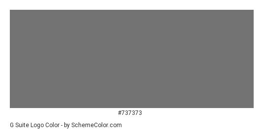 G Suite Logo - Color scheme palette thumbnail - #737373 