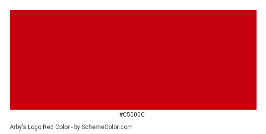 Arby’s Logo Red - Color scheme palette thumbnail - #C5000C 