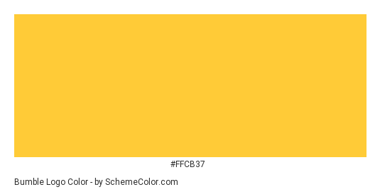 bumble Logo - Color scheme palette thumbnail - #FFCB37 