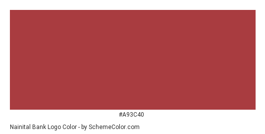 Nainital Bank Logo - Color scheme palette thumbnail - #a93c40 