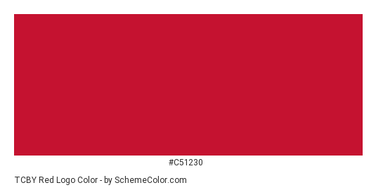 TCBY Red Logo - Color scheme palette thumbnail - #c51230 
