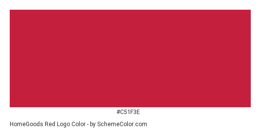 HomeGoods Red Logo - Color scheme palette thumbnail - #c51f3e 