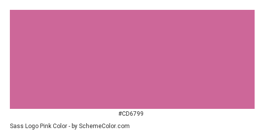 Sass Logo Pink - Color scheme palette thumbnail - #cd6799 