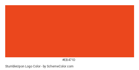 StumbleUpon Logo - Color scheme palette thumbnail - #eb471d 