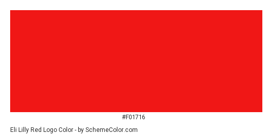 Eli Lilly Red Logo - Color scheme palette thumbnail - #f01716 