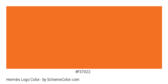Hermès Logo - Color scheme palette thumbnail - #f37022 