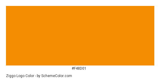 Ziggo Logo - Color scheme palette thumbnail - #f48d01 