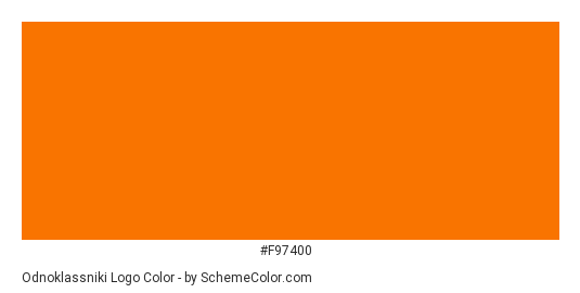 Odnoklassniki Logo - Color scheme palette thumbnail - #f97400 