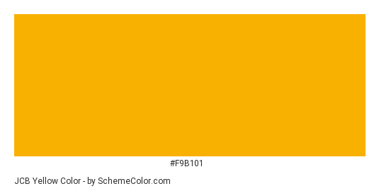 JCB yellow - Color scheme palette thumbnail - #f9b101 