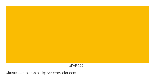 Christmas Gold - Color scheme palette thumbnail - #fabc02 