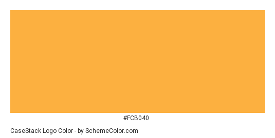 CaseStack Logo - Color scheme palette thumbnail - #fcb040 