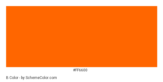 B&Q Logo Orange - Color scheme palette thumbnail - #ff6600 