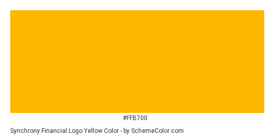 Synchrony Financial Logo Yellow - Color scheme palette thumbnail - #ffb700 