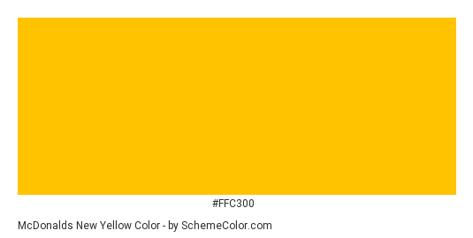 McDonalds New Yellow - Color scheme palette thumbnail - #ffc300 