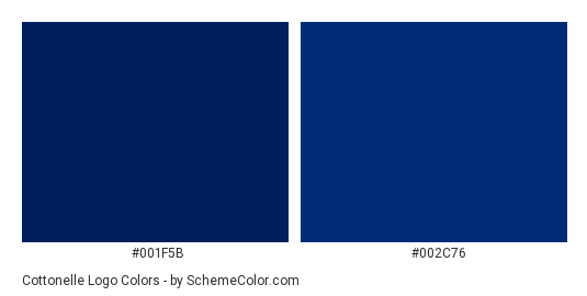 Cottonelle Logo - Color scheme palette thumbnail - #001f5b #002c76 