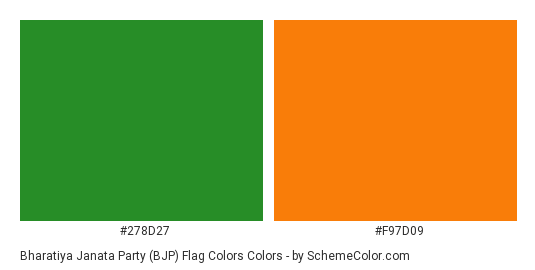 Bharatiya Janata Party (BJP) Flag Colors Color Scheme » Flags »  