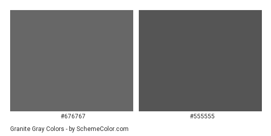 Granite Gray - Color scheme palette thumbnail - #676767 #555555 