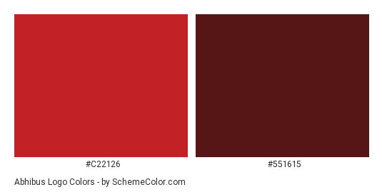 Abhibus Logo - Color scheme palette thumbnail - #c22126 #551615 