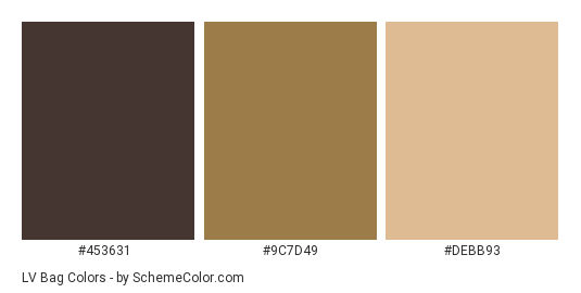 vuitton brown color code